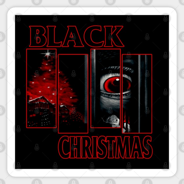 Black Christmas (Red Version) Sticker by The Dark Vestiary